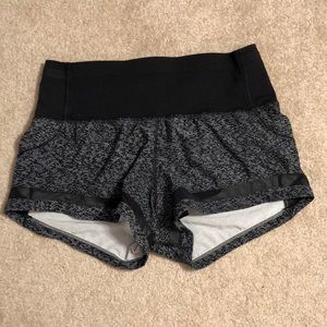 Black and White Lululemon Shorts